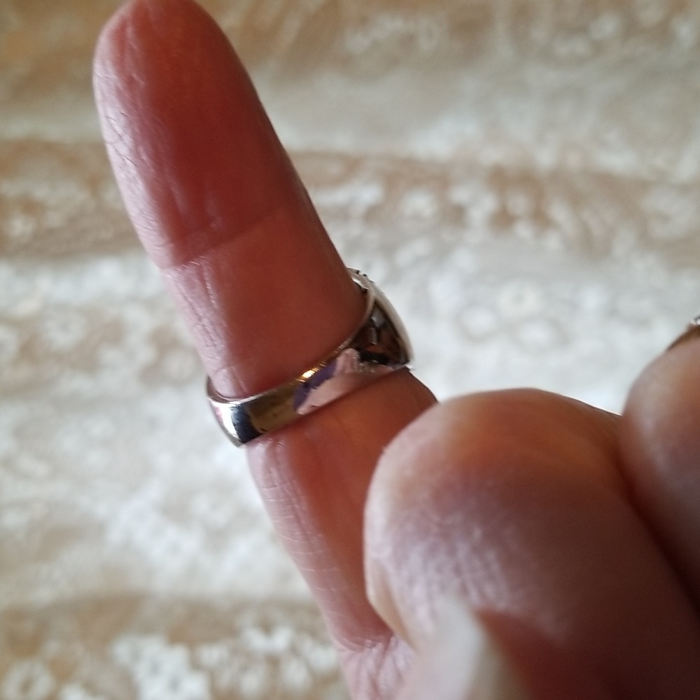 Silver ring with Diamonds - Picture 10 of 11